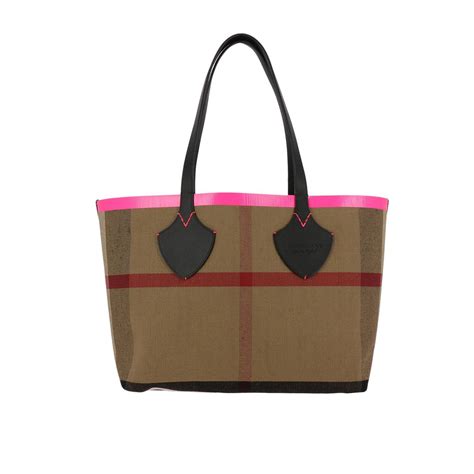 borsa shopping bordi red burberry